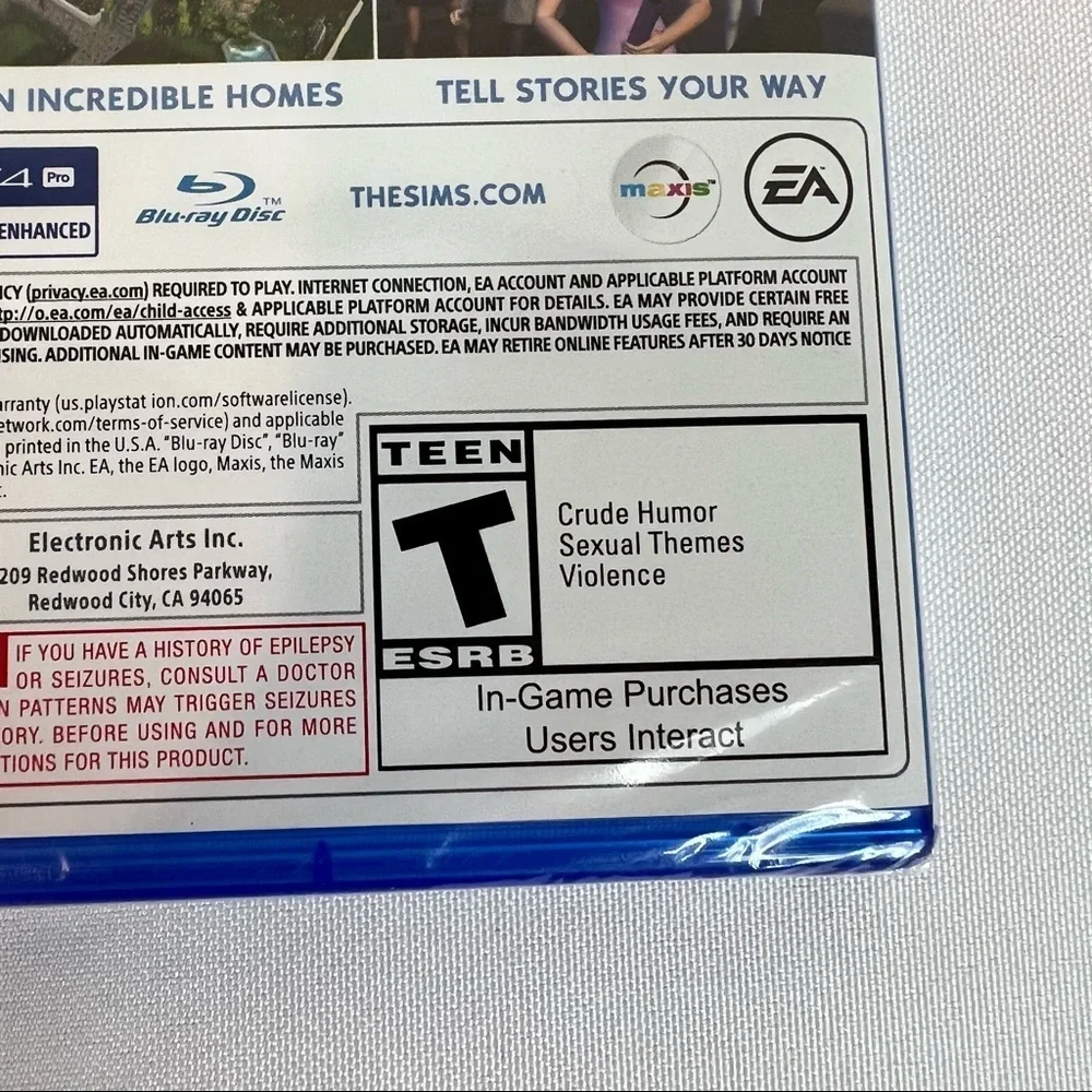 NEW Sims 4 PS4 PlayStation 4 Video Game
